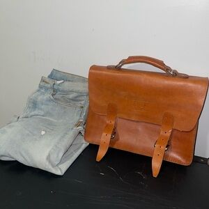 Brown Leather Satchel